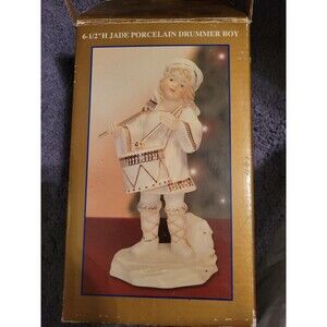 Jade Porcelain Drummer Boy With Box 6 1/2